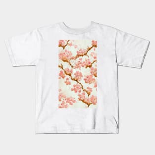 Good Morning, Love Cherry Blossom Painting Kids T-Shirt